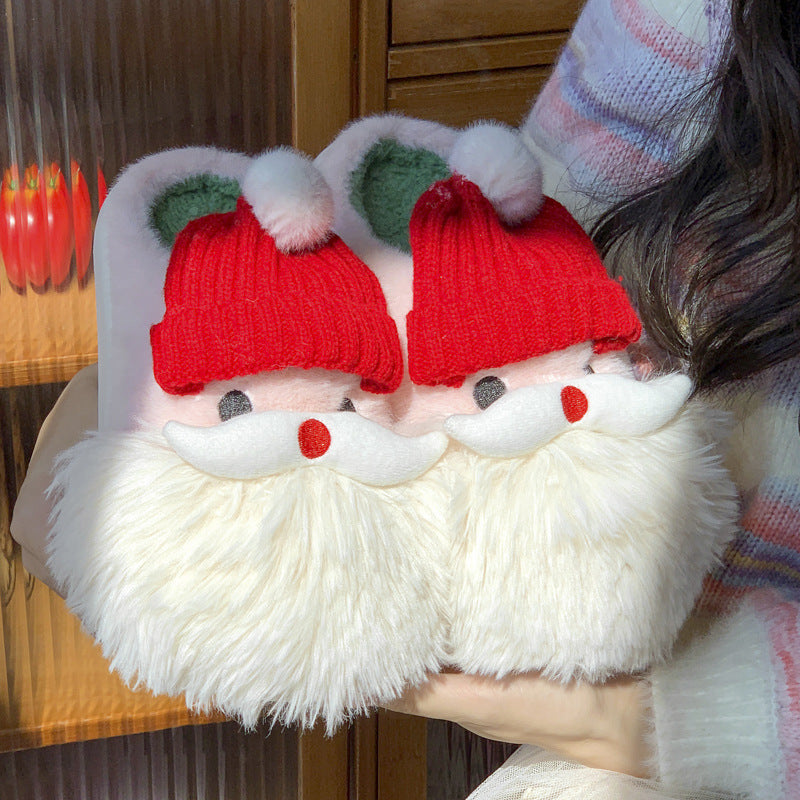 Cozy Christmas Santa Slippers – Plush, Non-Slip, and Festively Warm for Winter Comfort