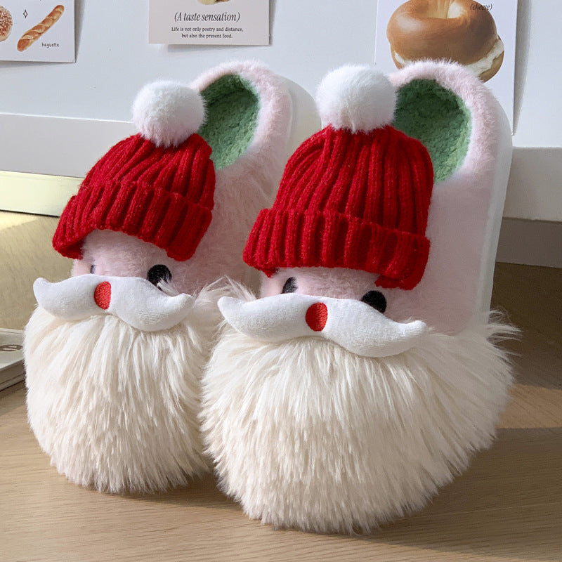 Cozy Christmas Santa Slippers – Plush, Non-Slip, and Festively Warm for Winter Comfort