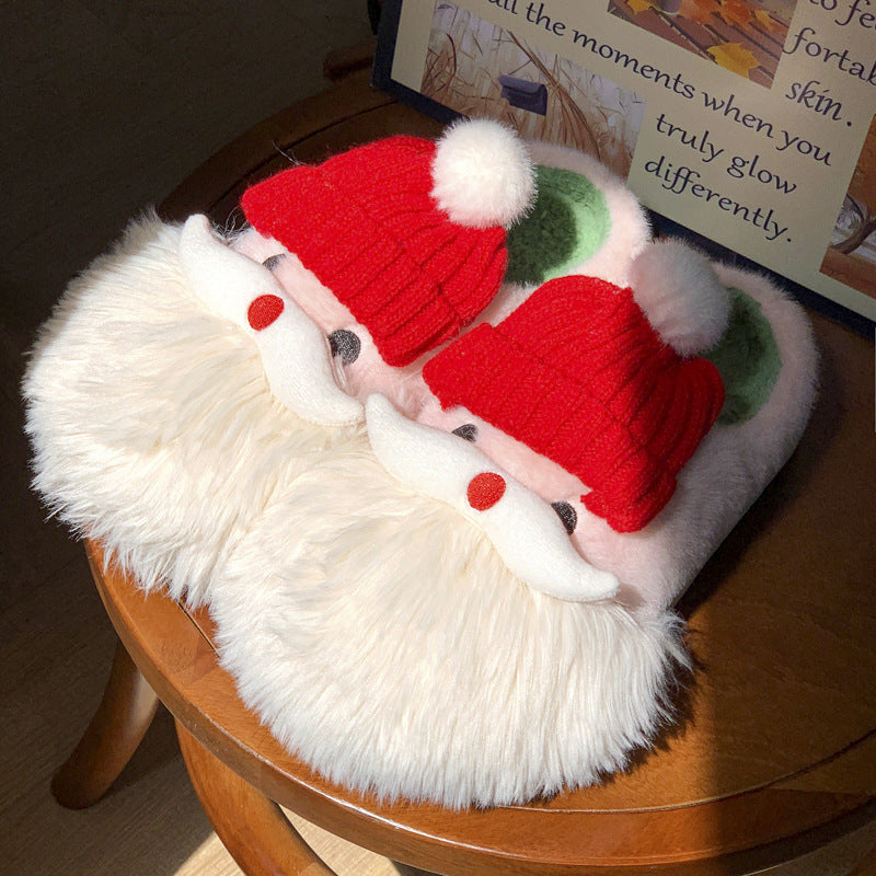 Cozy Christmas Santa Slippers – Plush, Non-Slip, and Festively Warm for Winter Comfort