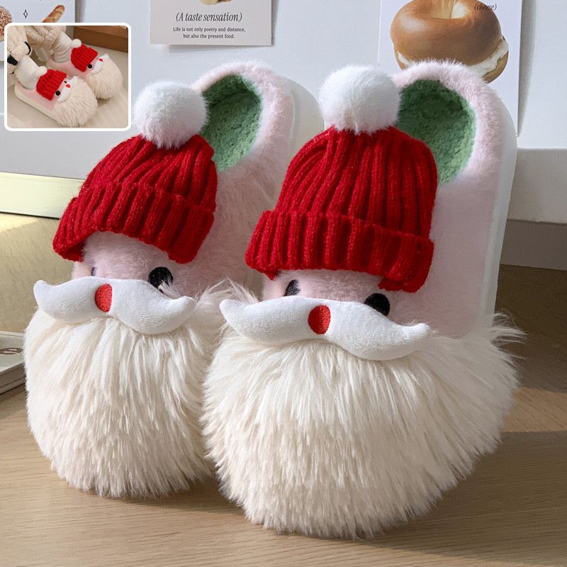 Cozy Christmas Santa Slippers – Plush, Non-Slip, and Festively Warm for Winter Comfort