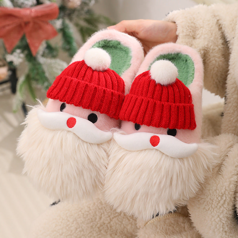 Cozy Christmas Santa Slippers – Plush, Non-Slip, and Festively Warm for Winter Comfort