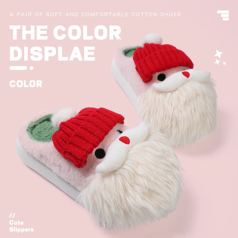 Cozy Christmas Santa Slippers – Plush, Non-Slip, and Festively Warm for Winter Comfort